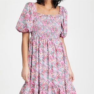 English Factory Floral Print Maxi Dress